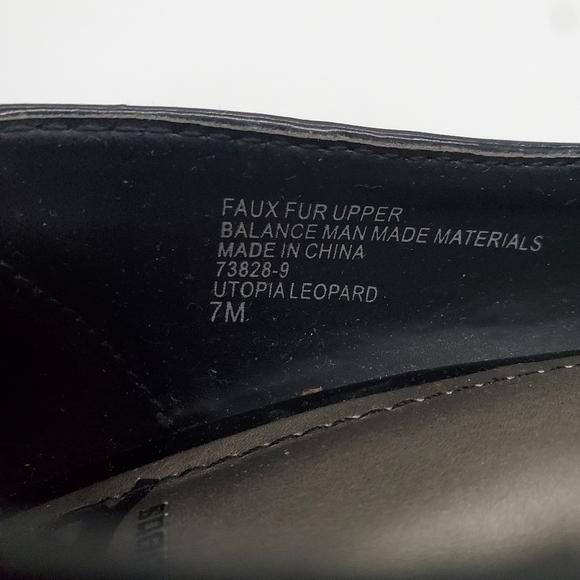 Fergalicious Utopia Leopard Print Faux Fur Pumps Women’s Size 7M Shoes - Picture 15 of 15